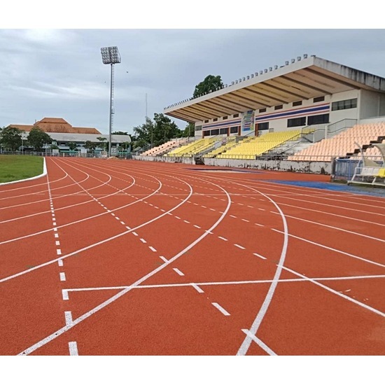พื้นลู่วิ่ง-ลานกีฬา Synthetic มาตรฐาน IAAF, ลู่วิ่งยางสังเคราะห์ออกกำลังกาย - ออกแบบก่อสร้างสนามกีฬา พื้นพียู -บารมี