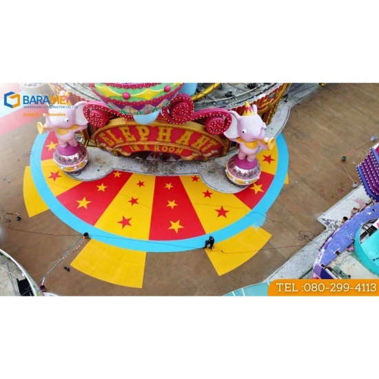 งานพื้นตกแต่งสวยงาม Car Park Decorative - บริษัท บารมี เทคโนโลยี คอนสตรัคชั่น จำกัด - งานพื้นตกแต่งสวยงาม Car Park Decorative  งานตกแต่งพื้นด้วยสีสันและลวดลาย  พื้นผิวสั่งทำพิเศษ 