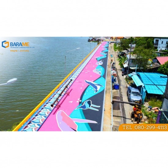 งานติดตั้งพื้น Cold Plastic PMMA พื้น Color Flake พื้นโพลีไวนิล โคลด์พลาสติก พีเอ็มเอ็มเอ พื้นโพลีไวนิล คละสีเคลือบแข็ง - บริษัท บารมี เทคโนโลยี คอนสตรัคชั่น จำกัด - งานติดตั้งพื้น PMMA พื้น Color Flake พื้นโพลีไวนิล 