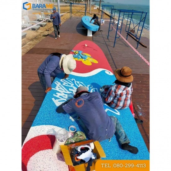 พื้นโพลีไวนิลคละสีชนิดเคลือบแข็ง (Poly Vinyl - Color Flake) - บริษัท บารมี เทคโนโลยี คอนสตรัคชั่น จำกัด - คัลเลอร์เฟล็ก Color Flake  พื้นอะคริลิคไวนิล  พื้นอะคริลิคไวนิล คละสี ชนิดเคลือบแข็ง  พื้นคัลเลอร์เฟล็ก  Color Flake 