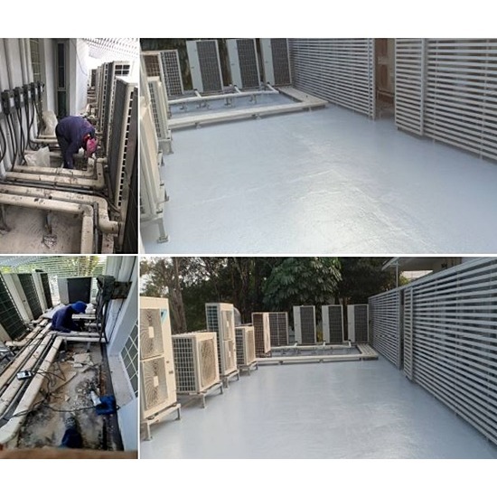 พื้นกันซึมดาดฟ้า Waterproofing - บริษัท บารมี เทคโนโลยี คอนสตรัคชั่น จำกัด - พื้นกัมซึมดาดฟ้า  Waterproofing  พื้นกัมซึมดาดฟ้า Waterproofing 
